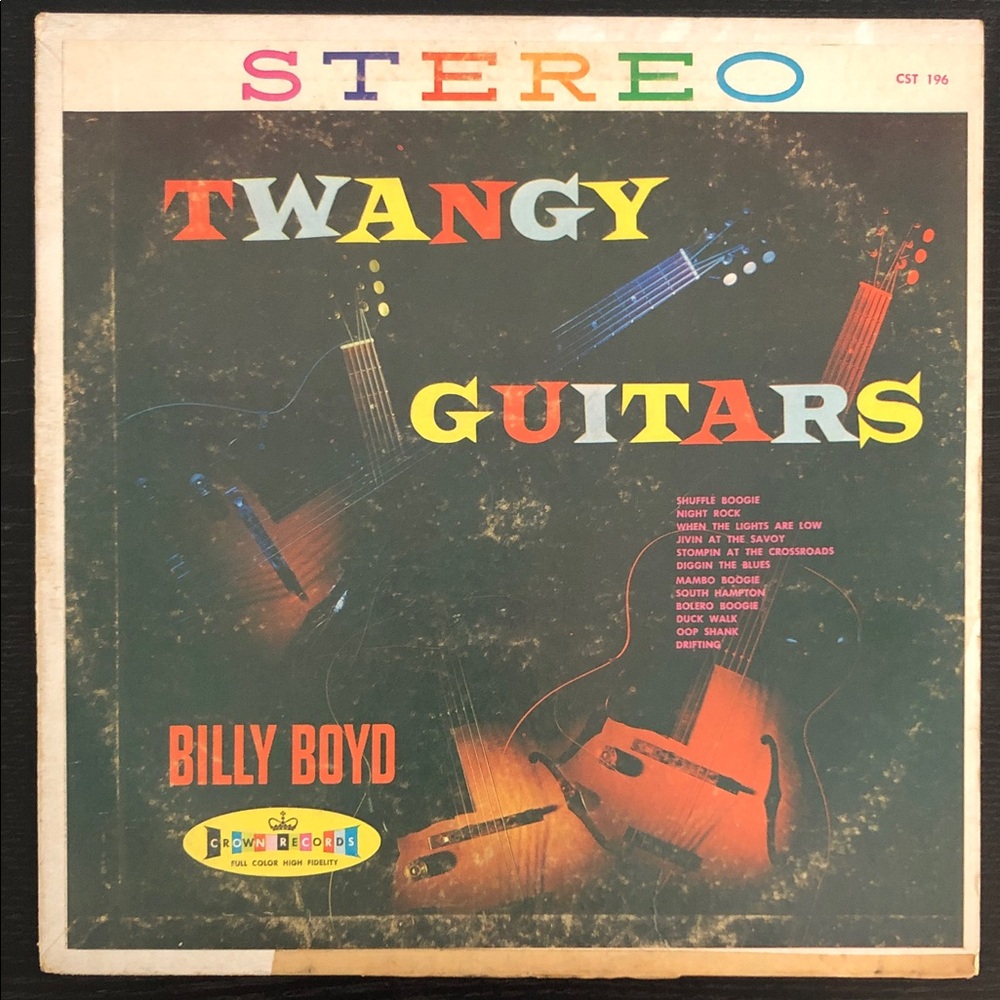 Billy Boyd Twangy Guitars Vinyl Lp Record Album ‘60